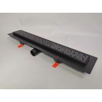 Водоотводящий желоб Veconi Square 650 мм,черный