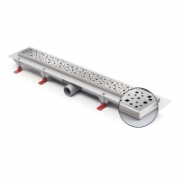 Водоотводящий желоб Veconi N Square 650 мм, хром