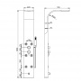 Душевая панель RGW SP-03 1500мм хром