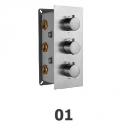 Встраиваемый термосмеситель RGW SP-41 круглые диверторы