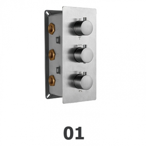 Встраиваемый термосмеситель RGW SP-41 круглые диверторы купить в интернет магазине Санрай73