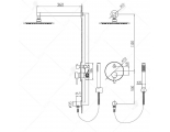 Душевая система встраиваемая RGW SP-51 21140851-01