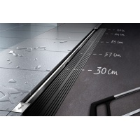 Душевой лоток 300-1200 мм. Viega 704353 Advantix Vario set с дизайн-вставкой и сифоном мод 4965.20