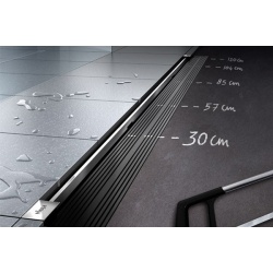 Душевой лоток 300-1200 мм. Viega 704353 Advantix Vario set с дизайн-вставкой и сифоном мод 4965.20