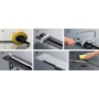 Комплект Viega Advantix Vario 704353 (Душевой лоток Advantix Vario 686277 + Дизайн-вставка Visign SR1 686284 матовая, 300-1200 мм)