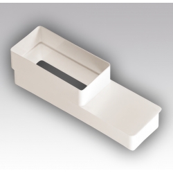 Соединитель 60мм х 120мм/60мм х 204мм эксц плоский/плоский 612РП20П