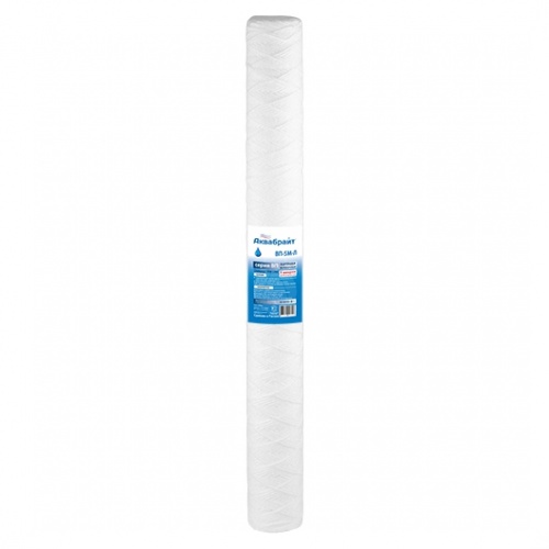 Картридж Аквабрайт веревочный полипропилен Slim Line 20, 5 мкм, для холодной воды купить в интернет магазине Санрай73