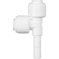 Тройник JOHN GUEST 1/4 трубка-1/4 трубка-1/4 стержень