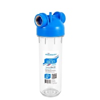 Фильтр магистральный Аквабрайт Slim Line 10, 1, прозрачный корпус для холодной воды