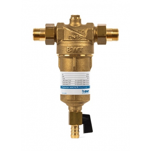 Фильтр прямой промывки BWT Protector mini H/R 1/2 горячая вода купить в интернет магазине Санрай73