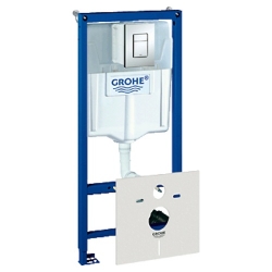 Инсталляция д/унитаза GROHE 38 827 RAPID SL квадрат, таблетка