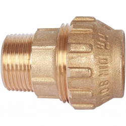 Муфта 32мм х 1"нр TIEMME компрессионная латунная для труб PE-PEHD-PeX