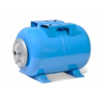 Гидроаккумулятор 24л Vodotok БМ-24 горизонтальный синий 7 bar 77°С