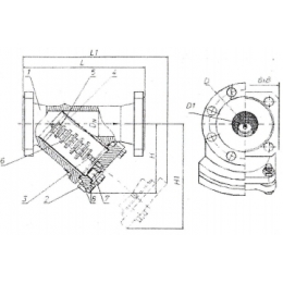 Фильтр чугунный фланцевый ФМФ Ру-16 Ду-100