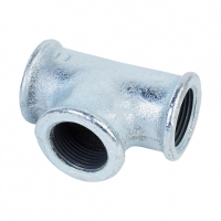 Тройник Ду40, 1 1/2"вр чугунный оцинкованный