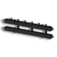 Гидравлический коллектор Север KM4 горизонтальный до 70 кВт, 4 контура