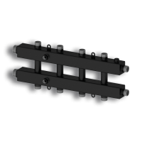 Гидравлический коллектор Север KM5 горизонтальный до 70 кВт, 5 контуров