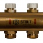 Коллекторная группа Stout SMB-0468 1"х3/4" 8 выходов, без расходомеров