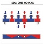 Коллектор стальной распределительный STOUT SDG-0016 DN 25, 2 контура