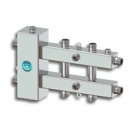 Гидравлический разделитель с коллектором Север M3 Aisi горизонтальный до 70 кВт, 3 контура, нержавею