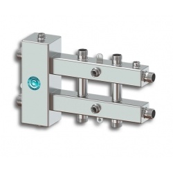 Гидравлический разделитель с коллектором Север M3 Aisi горизонтальный до 70 кВт, 3 контура, нержавею