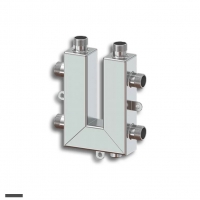 Гидравлический коллектор Север KLK2 Aisi кольцевой до 50 кВт, 2 контура, сталь нержавеющая