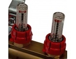 Коллекторная группа Stout SMB-0473 1"х3/4" 4 выхода, с расходомерами