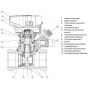 Клапан балансировочный Danfoss MSV-BD DN15, 3,0м3/ч, 1/2"вр