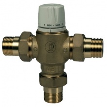 Термостатический смесительный клапан Giacomini 1/2"нр, 30-65C, 1.3м3/ч