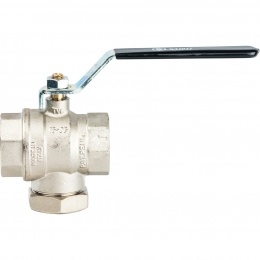 Кран-фильтр шаровой 1 1/4"ВР/ВР Stout 500 мкм, рукоятка стальная черная