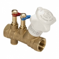 Клапан балансировочный Giacomini DN20, 5.5м3/ч, 3/4"вр, со штуцерами, со сливом