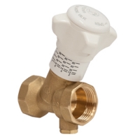 Клапан балансировочный Giacomini DN15, 2.1м3/ч, 1/2"вр, без штуцеров, со сливом