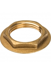 Контргайка 1"вр Stout с бортиком латунная