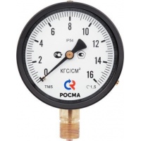 Манометр радиальный РОСМА ТМ-510P.00, 100мм, 1,6MPa, M20×1,5, класс 1.5