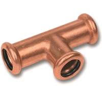 Пресс-фитинг 22мм х 15мм х 22мм Sanha медь, тройник ВПр-ВПр-ВПр, для медных труб