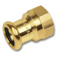 Пресс-фитинг 22мм x 3/4"вр Sanha бронза, муфта переходная ВПр-ВР для медных труб