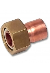 Фитинг 18мм x 3/4" Sanha медь, переход ВП-ВР с накидной гайкой, для медных труб, под пайку