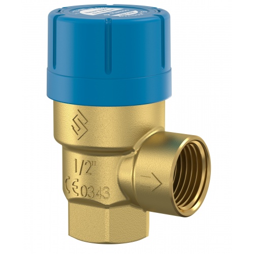Клапан предохранительный Flamco Prescor B 1/2"вр х 1/2"вр 8bar для систем водоснабжения купить в интернет магазине Санрай73