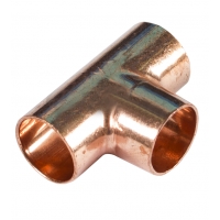 Фитинг 22мм Sanha медь, тройник ВП-ВП-ВП, для медных труб, под пайку