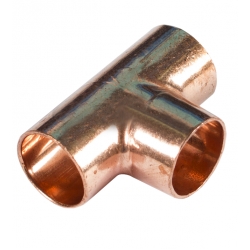 Фитинг 18мм Sanha медь, тройник ВП-ВП-ВП,  для медных труб, под пайку