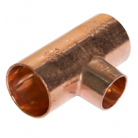 Фитинг 28мм х 22мм х 28мм Sanha медь, тройник ВП-ВП-ВП, для медных труб, под пайку