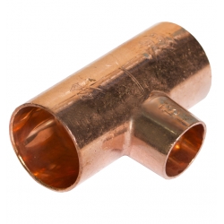 Фитинг 28мм х 22мм х 28мм Sanha медь, тройник ВП-ВП-ВП, для медных труб, под пайку