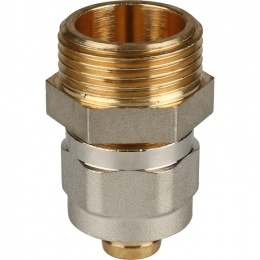 Соединение 16мм х 3/4"нр Stout обжим для металлопластиковых труб