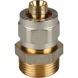 Соединение 16мм х 3/4"нр Stout обжим для металлопластиковых труб