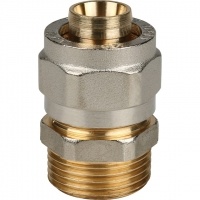 Соединение 20мм х 3/4"нр Stout обжим для металлопластиковых труб