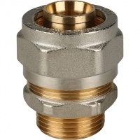 Соединение 26мм х 3/4"нр Stout обжим для металлопластиковых труб