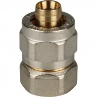 Соединение 16мм х 1/2"вр Stout обжим для металлопластиковых труб