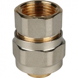 Соединение 20мм х 1/2"вр Stout обжим для металлопластиковых труб