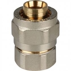 Соединение 20мм х 1/2"вр Stout обжим для металлопластиковых труб