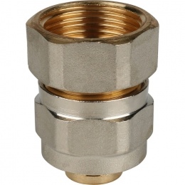 Соединение 20мм х 3/4"вр Stout обжим для металлопластиковых труб